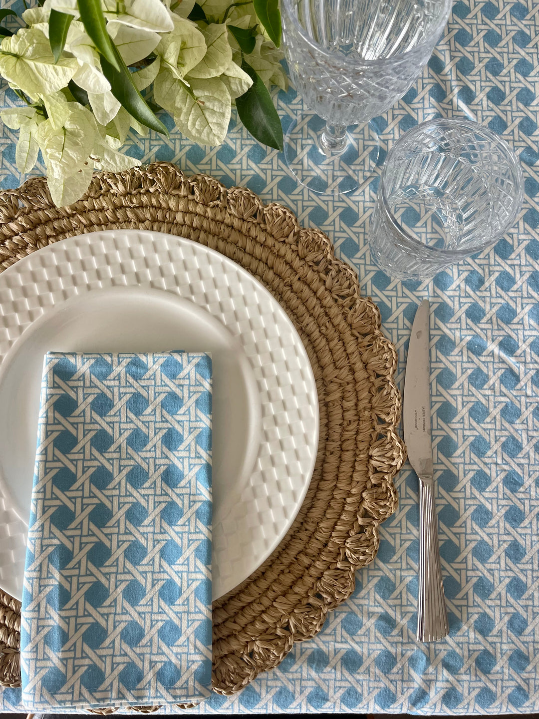 Raffia Placemats (Set of 4) Made by Hand