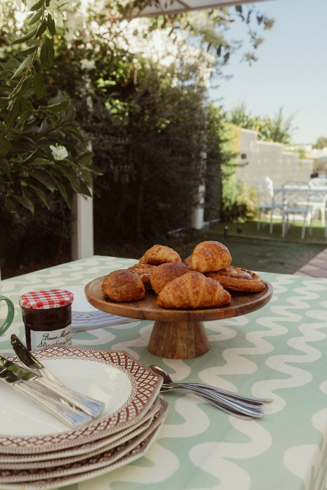 French Green Wave Tablecloth