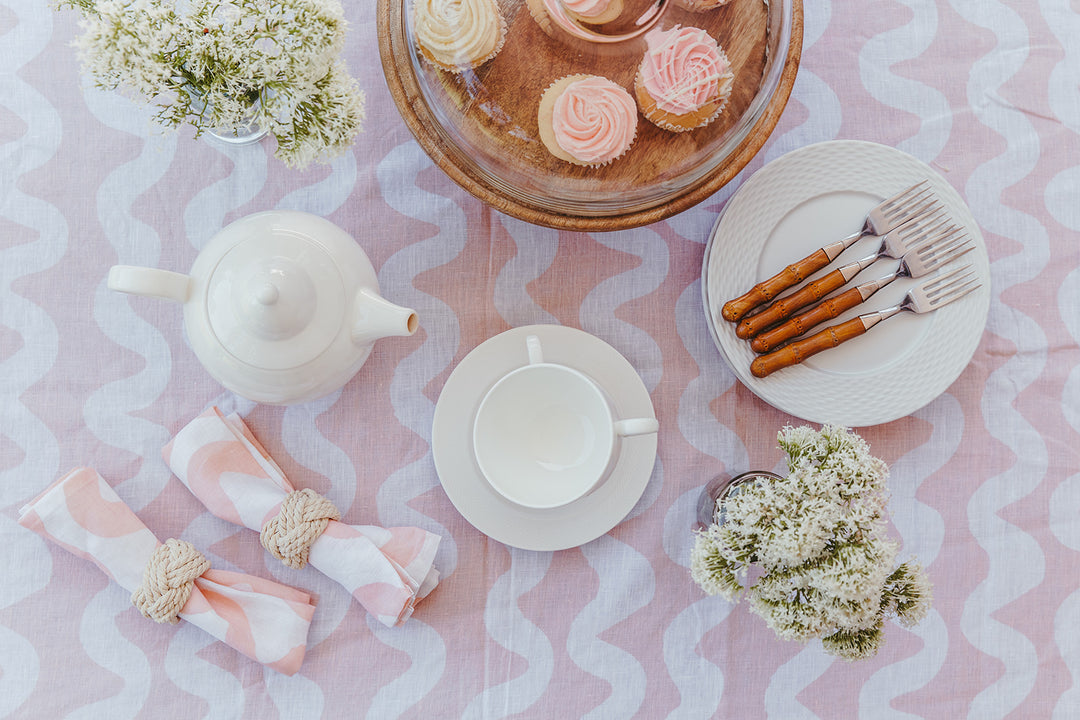 Peach Wave Tablecloth