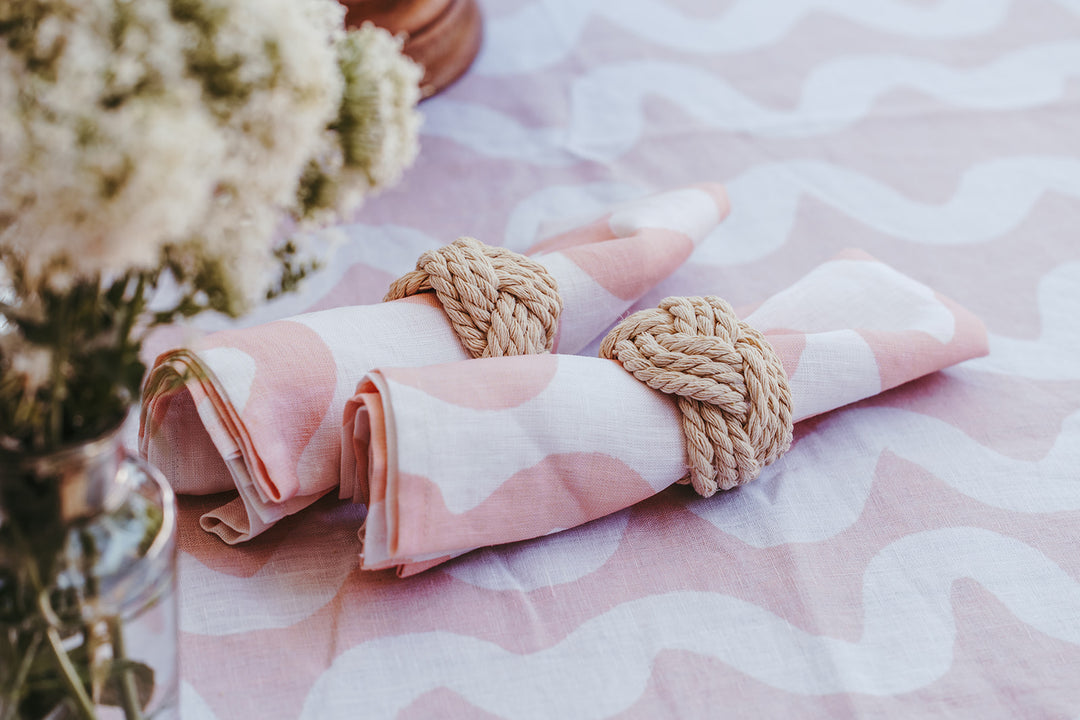 Peach Wave Tablecloth