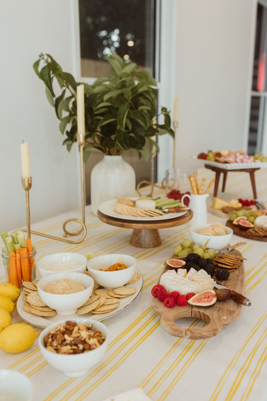 Yellow Stripe Tablecloth